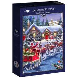 Bluebird Puzzle Papá Noel y trineo de 1000 piezas 90150