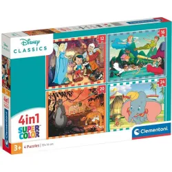 Puzzle Clementoni Clásicos Disney 12-16-20-24 Piezas 21523