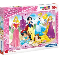 Puzzle Clementoni Princesas Disney 104 piezas 27086