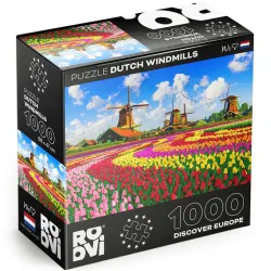 Puzzle Roovi Molinos de viento holandeses, Países Bajos de 1000 piezas 79916