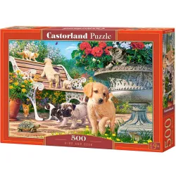 Puzzle Castorland Cachorros jugando al escondite de 500 piezas B-53636