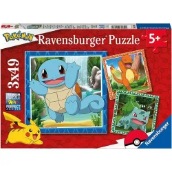 Puzzle Ravensburger Pokemon 3x49 piezas 055869