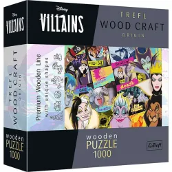 Puzzle Trefl Reunión de villanos Disney de 1000 piezas de madera 20167