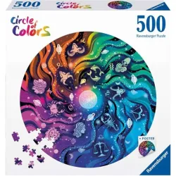 Puzzle Ravensburger Circulo de colores, Astrología de 500 piezas 120008194