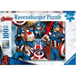 Puzzle Ravensburger Capitán América 100 Piezas XXL 120010739