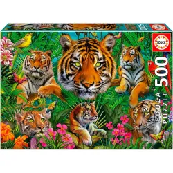 Comprar Educa puzzle Jungla de tigres de 500 piezas 19902