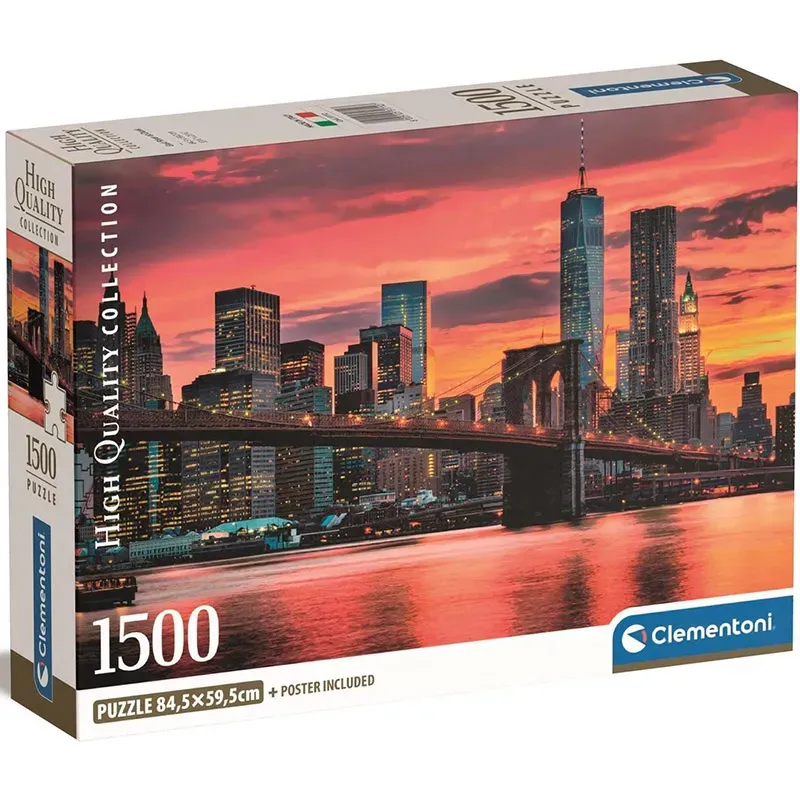 Comprar Puzzle Clementoni East River al atardecer de 1500 piezas 31712