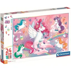 Comprar Puzzle Clementoni Unicornios Maxi de 24 piezas 28525