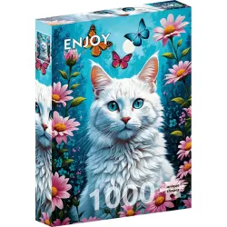 Comprar Puzzle Enjoy puzzle Gato blanco de 1000 piezas 2140