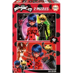 Comprar Educa puzzle Ladybug - Miraculous 2x48 piezas 19968