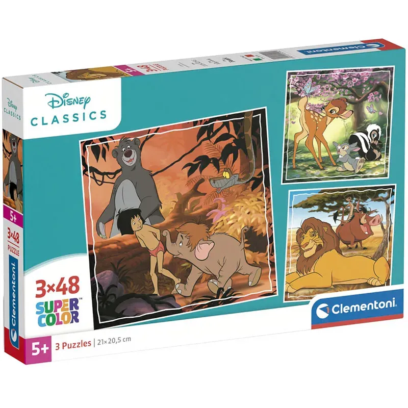 Comprar Puzzle Clementoni Clásicos Disney de 3x48 piezas 25299