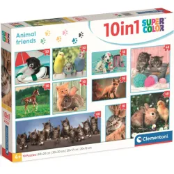 Comprar Puzzle Clementoni Amigos animales 10 en 1 18-30-48-60 Piezas