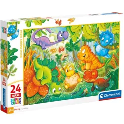Comprar Puzzle Clementoni Oasis Dinosaurios Felices Maxi de 24 piezas