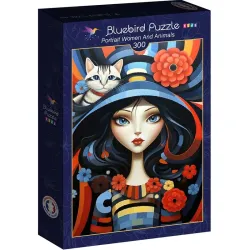 Comprar Bluebird Puzzle Retrato mujeres y animales de 300 piezas 90654